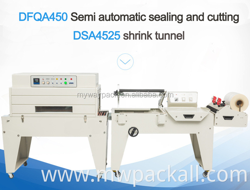 Semi Automatic L Bar Sealer Manual Shrink Wrapping Machine